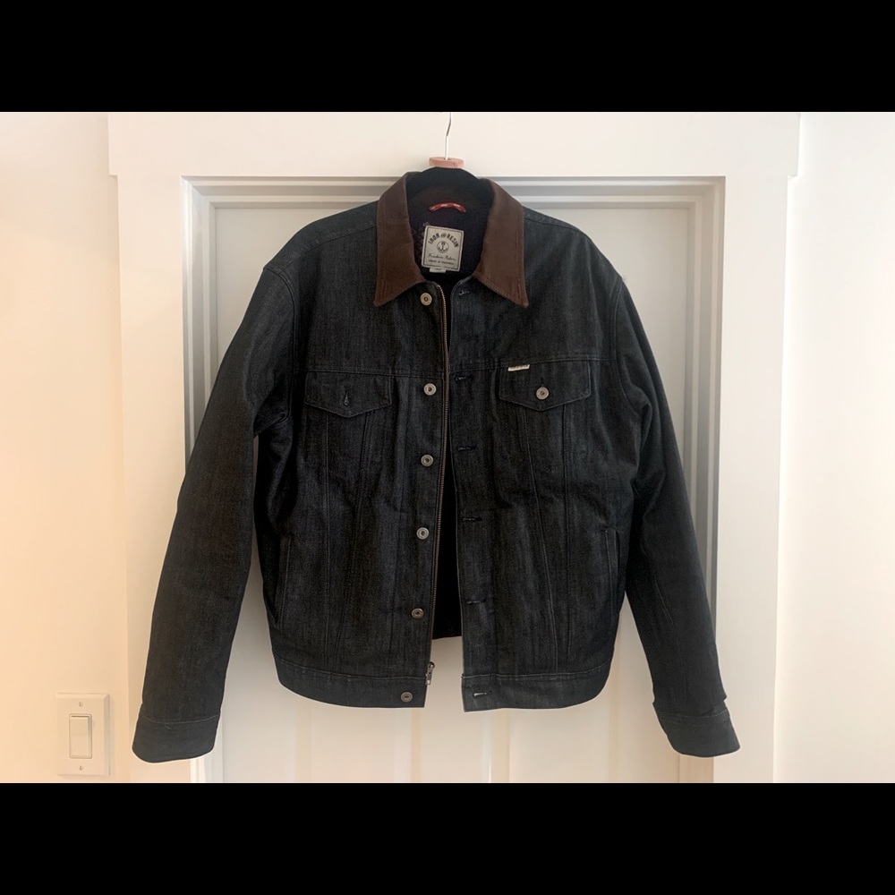 Iron & Resin Scout Selvedge Denim Flannel Lined Large (fits like a XL)